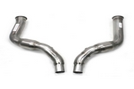3" Mid-Pipes with Cats Stainless Steel